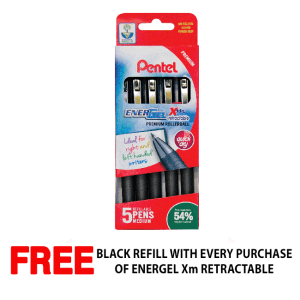 Pentel EnerGel Xm Retractable Rollerball 0.7mm YBL77/5-A