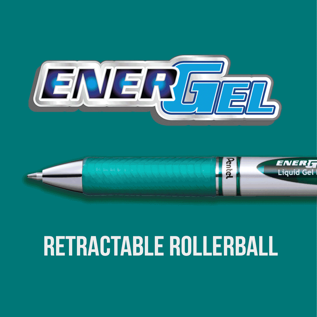 Pentel Energel Xm BL77-A retrattile punta da 0,7 mm Confezione da 12 Confezione da 3 nero/rosso/blu Penna gel tratto 0,35 mm 