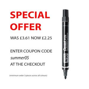 Pentel Permanent Marker 4.3mm bullet point tip N50