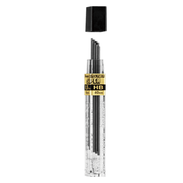 Pentel Super Hi-Polymer - 1.3mm tube of 8 leads CH13