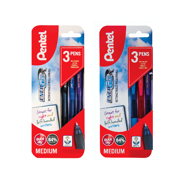 Pentel EnerGel X triple blister card 0.7mm XBL107/3