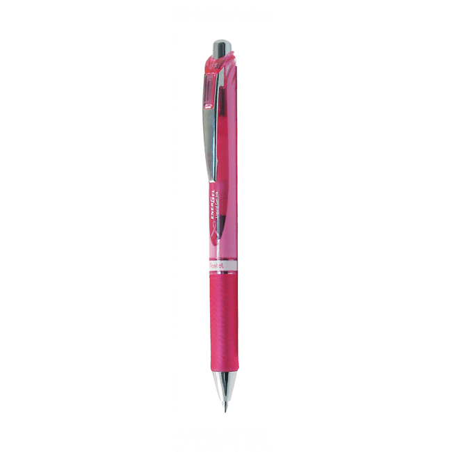 Pentel Pink Breast Cancer Now Retractable Pen 0.7mm BL77P