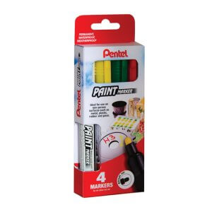 Pentel Bullet Point Paint Marker 4-piece wallet MMP20/4/MIX