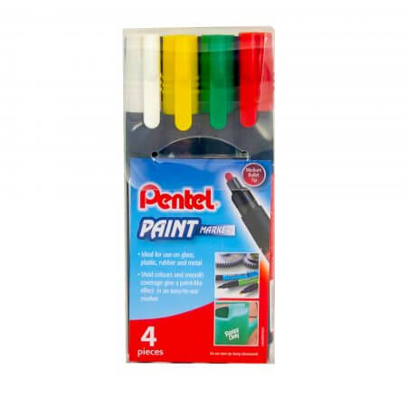 Pentel Bullet Point Paint Marker 4-piece wallet MMP20/4-MIX