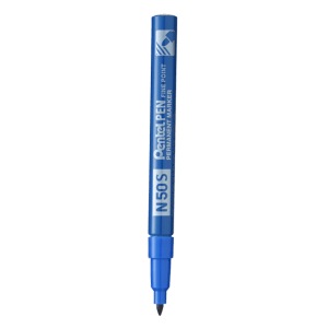 Pentel N50S Permanent Fine Point 3.18mm Nib Bullet Tip Marker Pen Black 