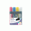 Pentel Wet Erase Liquid Glass & Chalk Marker jumbo tip 4-piece wallet SMW56/4-BCGW