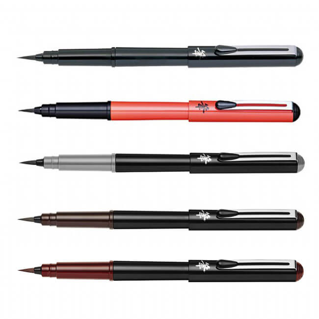 Orange Pentel XGFKPF/FP10-A Brush Pen with 2 Refills 