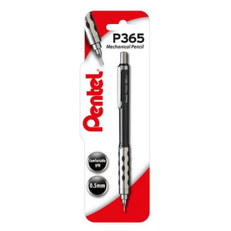 Pentel P365 0.5mm Mechanical Pencil single blister card