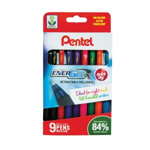 Pentel EnerGel X set of 9 YBL107/9-M