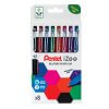 Pentel iZee Cap-Style 8-piece cardboard wallet YBX460/8-M