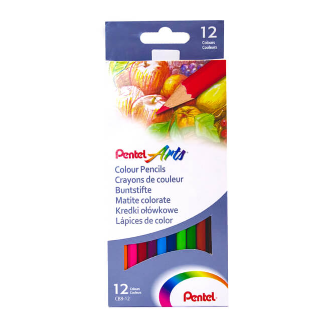 Pentel Colour Pencils - Sets of 12 or 24 CB8