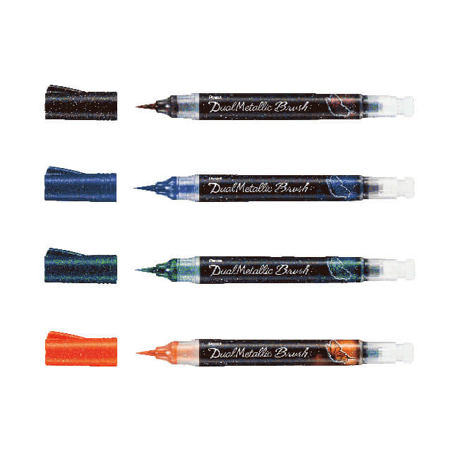 Pentel Hybrid Dual Metallic Brush Pen XGFH