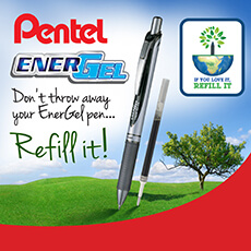  Don't throw away your EnerGel pen...                                