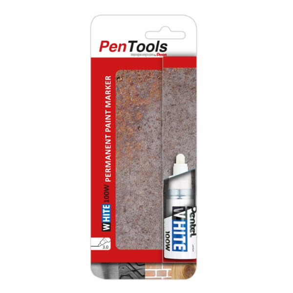 Pentel PenTools White Marker Bullet Point single piece pack X100W-PRO1EU
