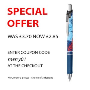 Pentel EnerGel Winter Rollerball 0.7mm BL77WT