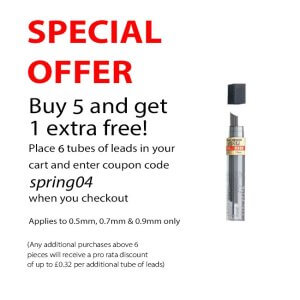 Pentel Super Hi-Polymer - 0.5mm tube of 12 leads C505