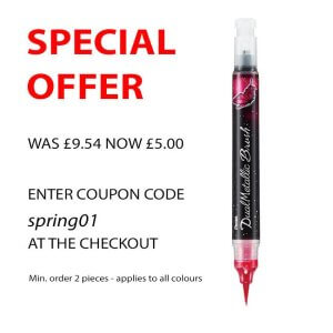 Pentel DualMetallic Brush Pen XGFH